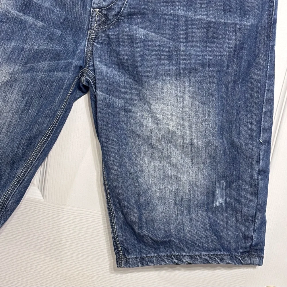 Original Denim Brand JVZ Men's Medium Wash Blue Denim Jeans Shorts Waist 31
